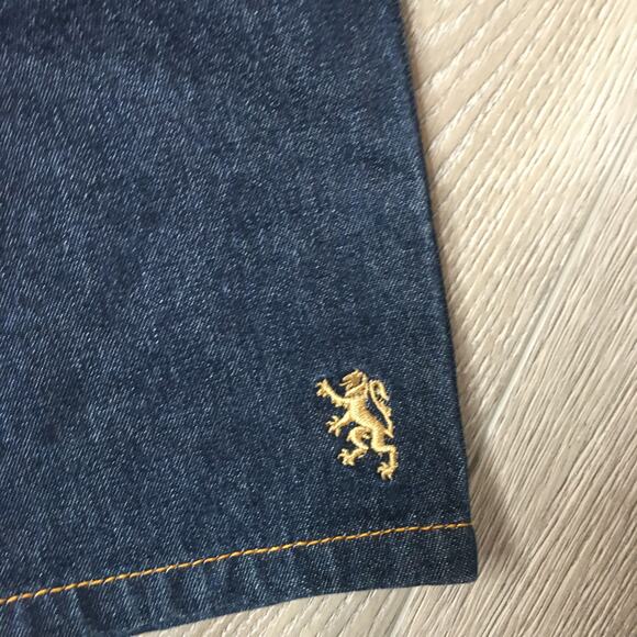 NWT English Laundry Boys Bermuda Dark Wash Denim Shorts Embroidered Logo Size 5 - Picture 5 of 8